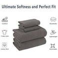 Mainstays Extra Soft Jersey Bed Sheet Set, 4-Piece, Queen Size, Charcoal, Breathable and Machine Washable