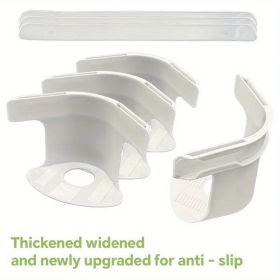 4pc Fixed single clamp anti-slip and anti-slip movement prevention device. Invisible needleless bed sheet fasteners. C-shaped bed sheet clamps. E