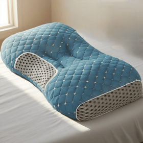 YBZ 3D Knitted Cotton Massage Pillow(1pack) (Color: Atrovirens)