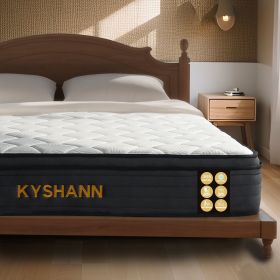 Queen Mattress, 12 Inch Queen Hybrid Mattress in a Box, Upgrade Individually Pocket Springs, Medium Firm, Pressure Relief (size: 12 inch queen)