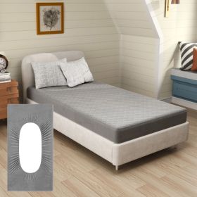 Twin/Queen/King Size Mattress Protector Luxury Super Soft Velvet Mattress Topper (size: Twin Size)